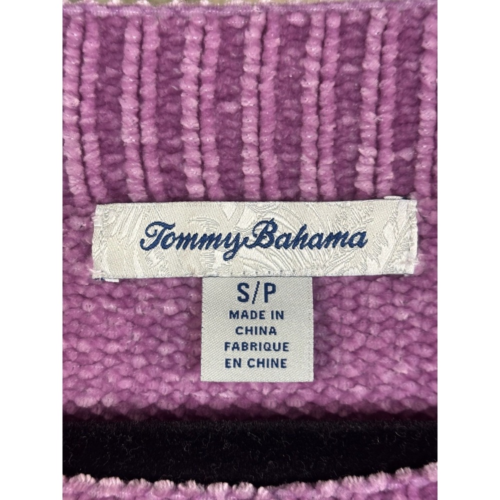 Tommy Bahama Womens‎ Lavender Purple Chenille Ribbed Boat Neck Sweater Size S - Picture 3 of 6